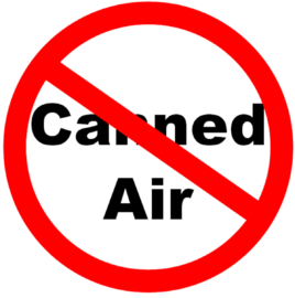 no canned air