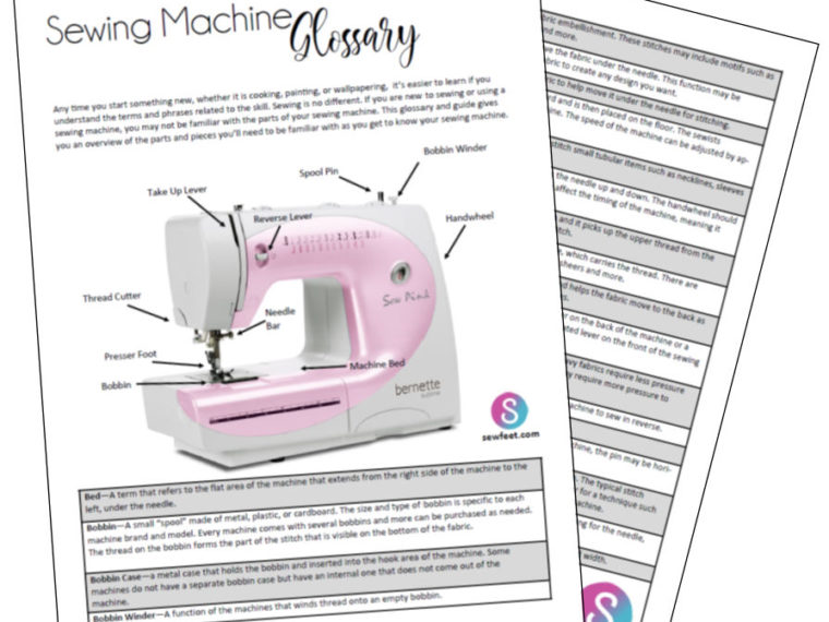 Sewing machine Glossary
