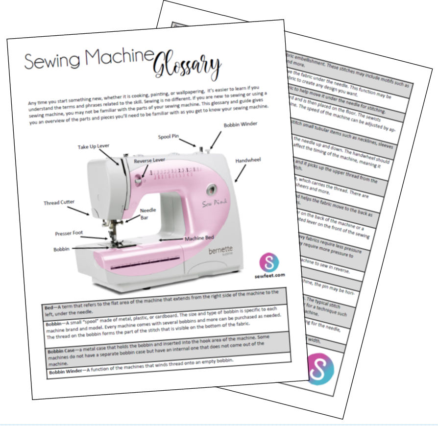 Sewing machine Glossary