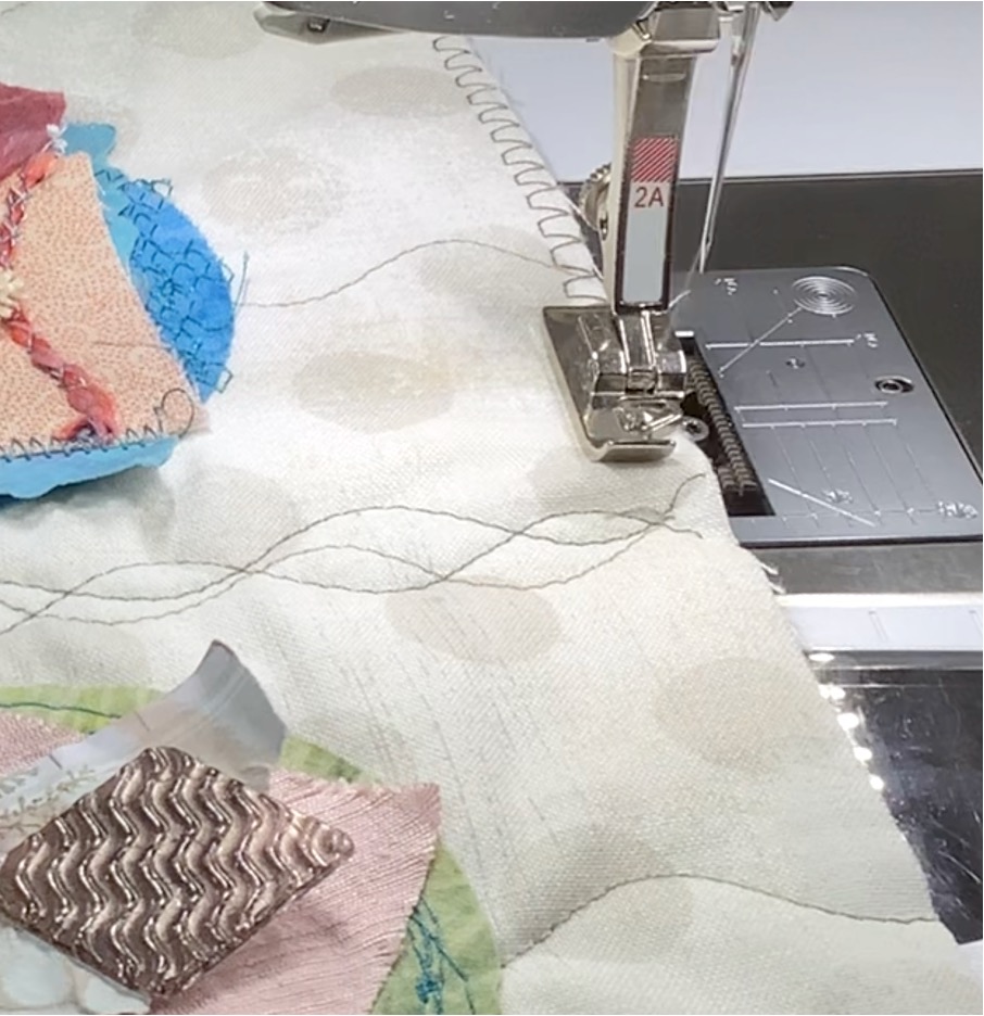 stitching the edges