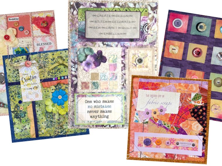 mini art quilts